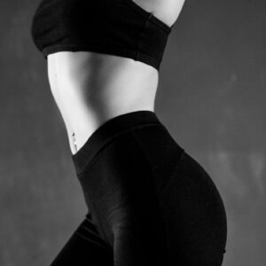 High Waist Black Activewear Bra and legging set